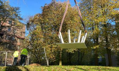 Pose d'une structure
