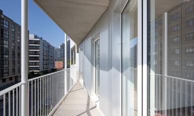 Vue sur une terrasse