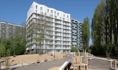 Vue sur la plaine de jeux