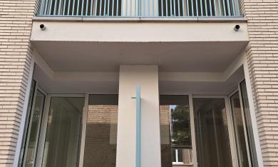 Vue sur des balcons
