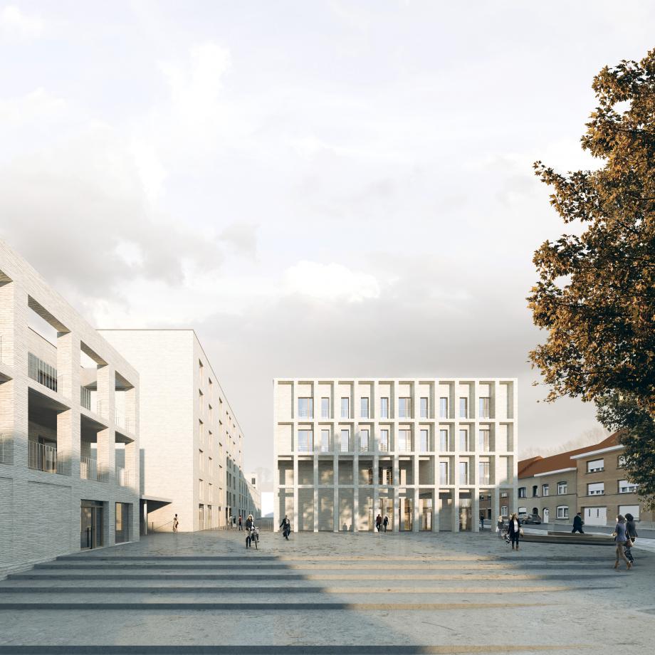 Vue du projet depuis la rue