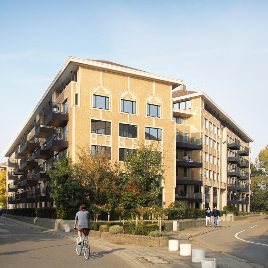 Vue du bâtiment depuis la rue